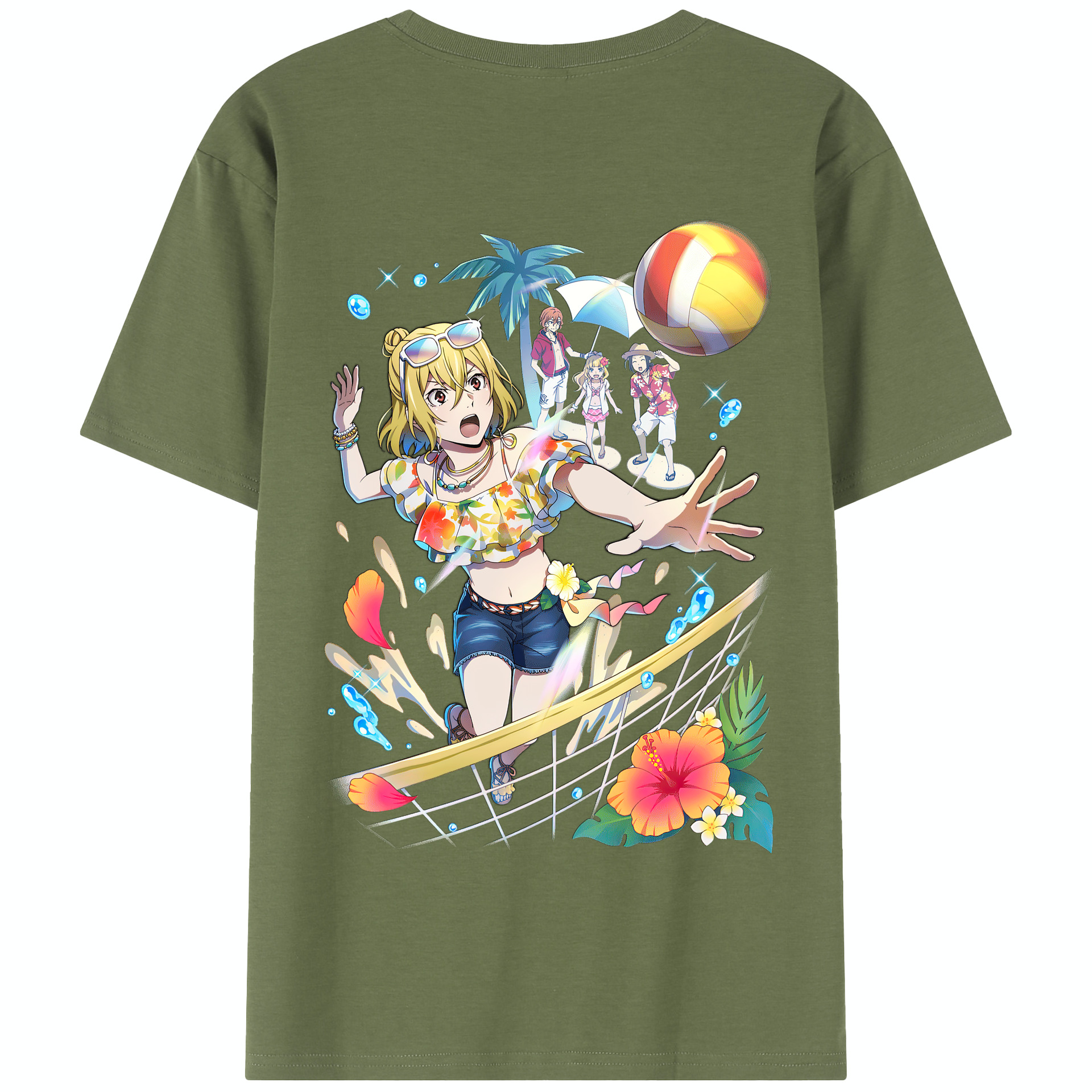 （画像用） 文豪ストレイドッグス Bungo Stray Dogs 綿100％半袖Tシャツ（背面プリント）